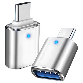 2PCS USB C para Adaptador USB,USB Tipo C para Adaptador USB 3.0 para Pro Notebook e Outros Dispositivos do Tipo C
