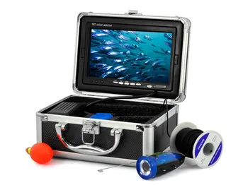 7 polegadas, Câmera de Vídeo 1000TVL HD à prova d'água Cabo de 15M a Pesca Submarina Câmera Com DVR Função