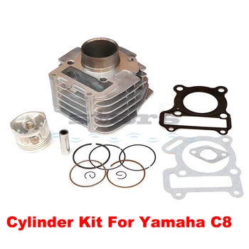 Moto 51MM Kit Cilindro Para a Yamaha C8 LYM110-3 LYM 110 Peças Sobresselentes do Motor 110cc