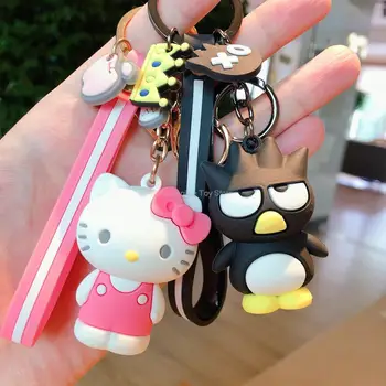 Novo Anime Sanrio Hello Kitty Chaveiro Pingente Titular Kawaii Chaveiro Chaveiro De Carro De Telefone Celular Saco Pendurado Jóias Presentes Crianças