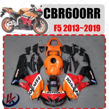 Para HONDA CBR600RR F5 2013 2014 2015 2016 2017 2018 2019 Motocicleta de Corpo Inteiro Ajuste Carenagem Honda CBR 600RR 2013~2019 Carenagem Integral
