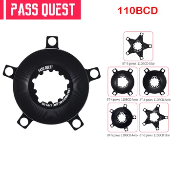 PASSAR QUEST disco garra de dispositivo de alimentação GXP cinco garra 110BCD GXP placa de pressão manivela de bicicleta de estrada de bicicleta