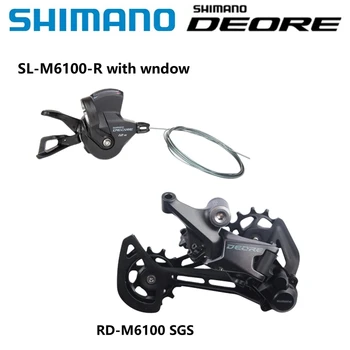 SHIMANO DEORE SLX XT XTR M6100 M7100 M8100 M9100 12 Velocidade Shifter Desviador Traseiro Original Para Bicicletas de Montanha Kit