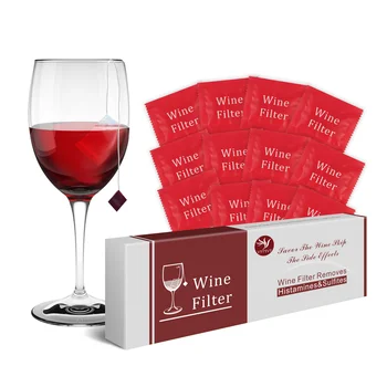Vinho, Sulfito De Filtro Para Remover Sulfite E Histamina, Eliminar Dores De Cabeça, Reduzir Vinho Alergias(12 Pack)